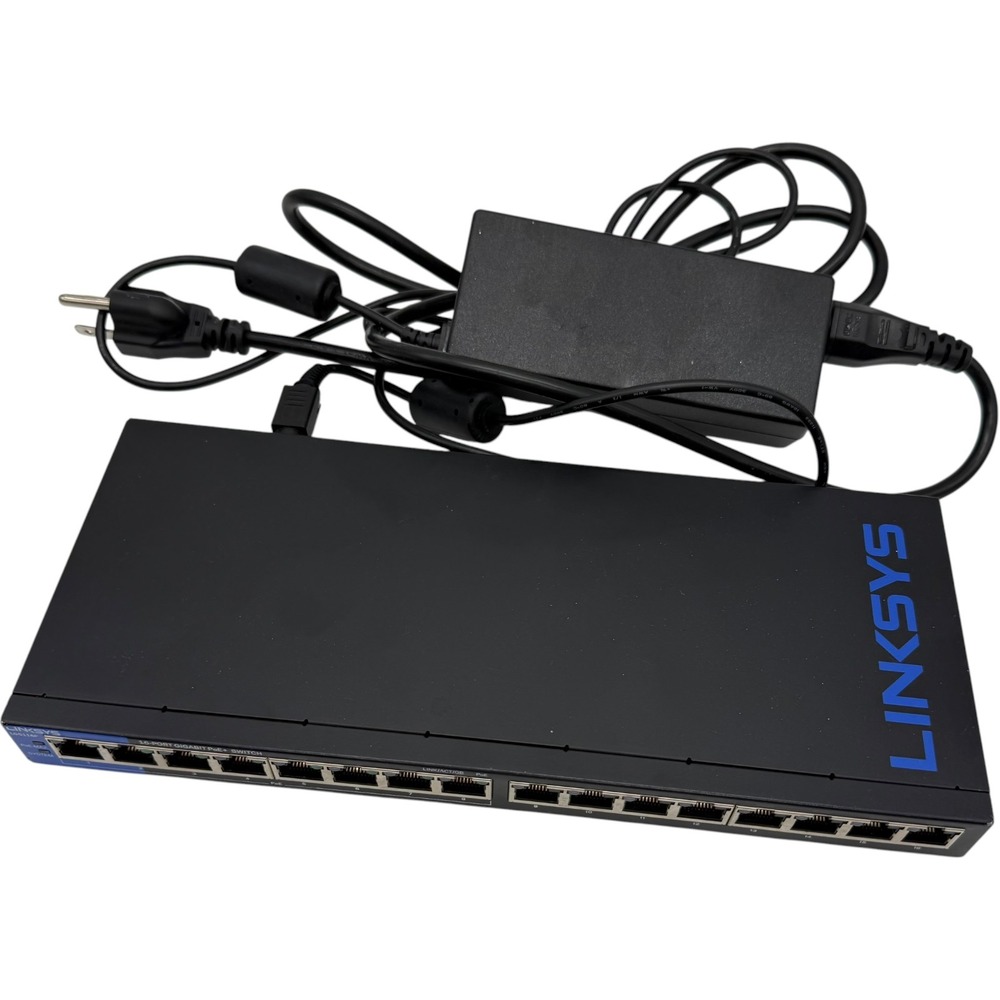 Linksys LGS116P 16-Port Gigabit PoE+ Unmanaged Business Network Switch Tested